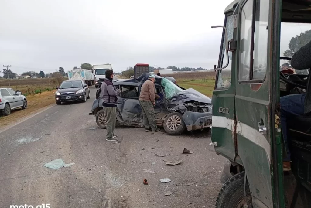 Tragedia en La Plata: un joven murió en un choque frontal sobre la Ruta 36