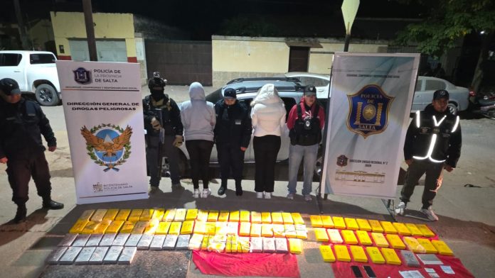 Incautaron más de 89 kilos de cocaína en Colonia Santa Rosa