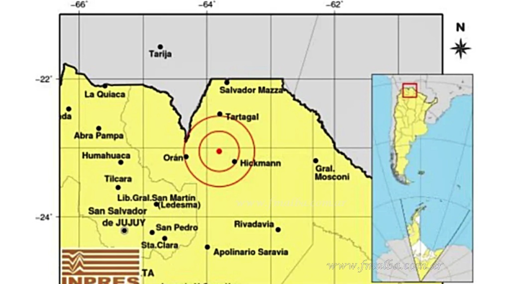 Temblor en el norte salteño: se sintió en Orán y Tartagal