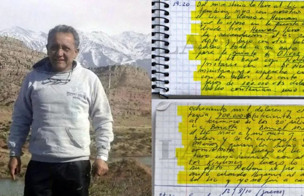 Causa Cuadernos: incorporan el peritaje que confirma a Centeno como autor