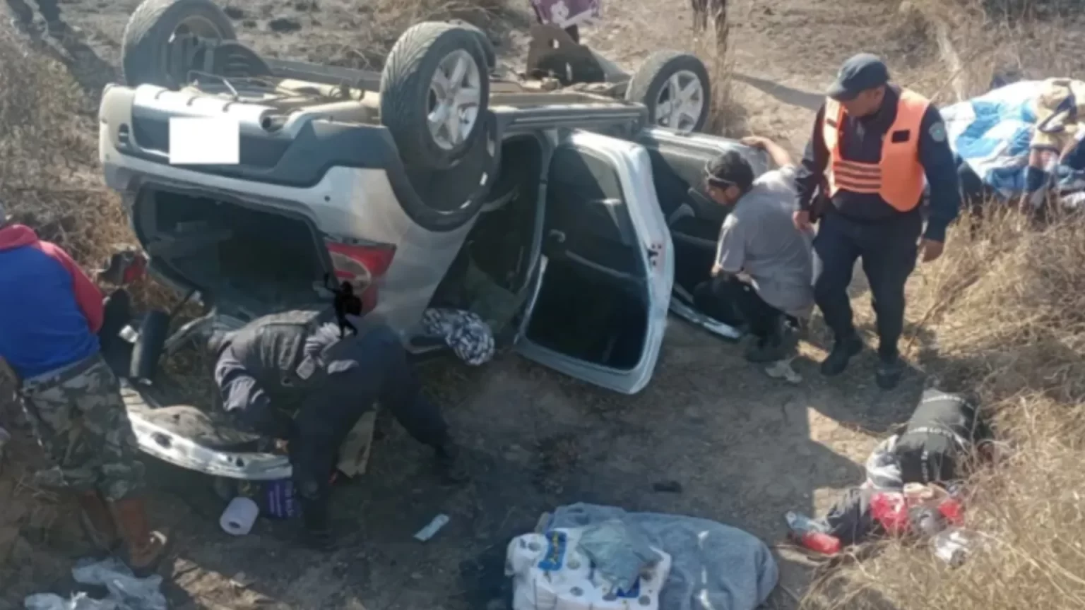 Familia salteña volcó en ruta 34: tres personas heridas, incluido un niño de tres años