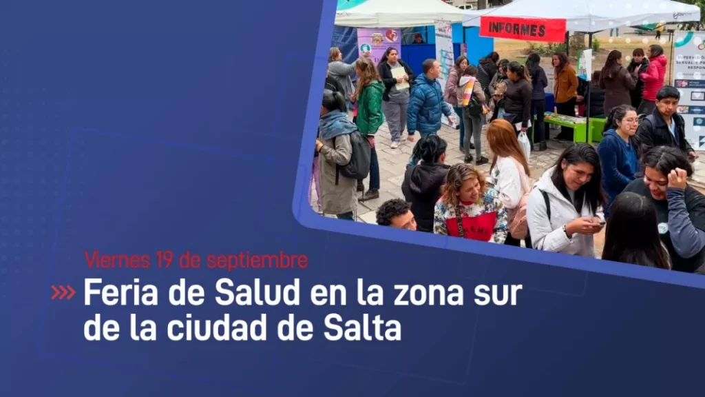 El viernes se realizará una feria de Salud en la zona sur de la Ciudad de Salta