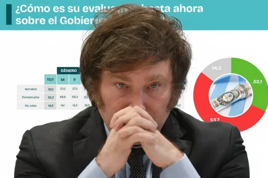Crece la crisis de Milei: una encuesta revela que hasta sus propios votantes le sueltan la mano