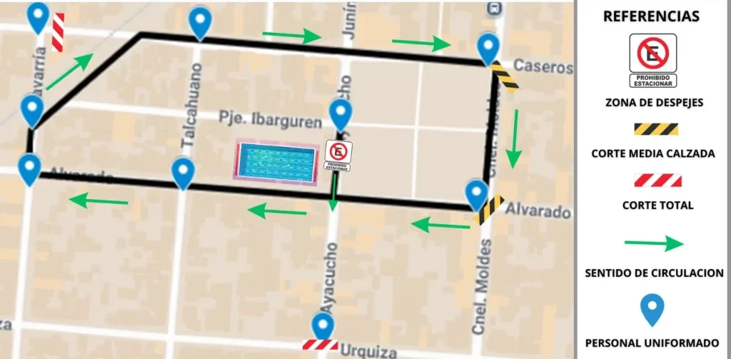 Operativo de Tránsito por el Triatlón de Primavera