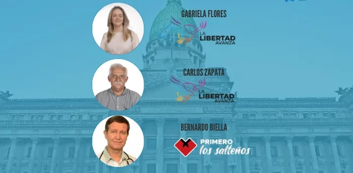 Nuevos diputados por Salta: Flores y Zapata, por LLA y Biella, de Primero los Salteños