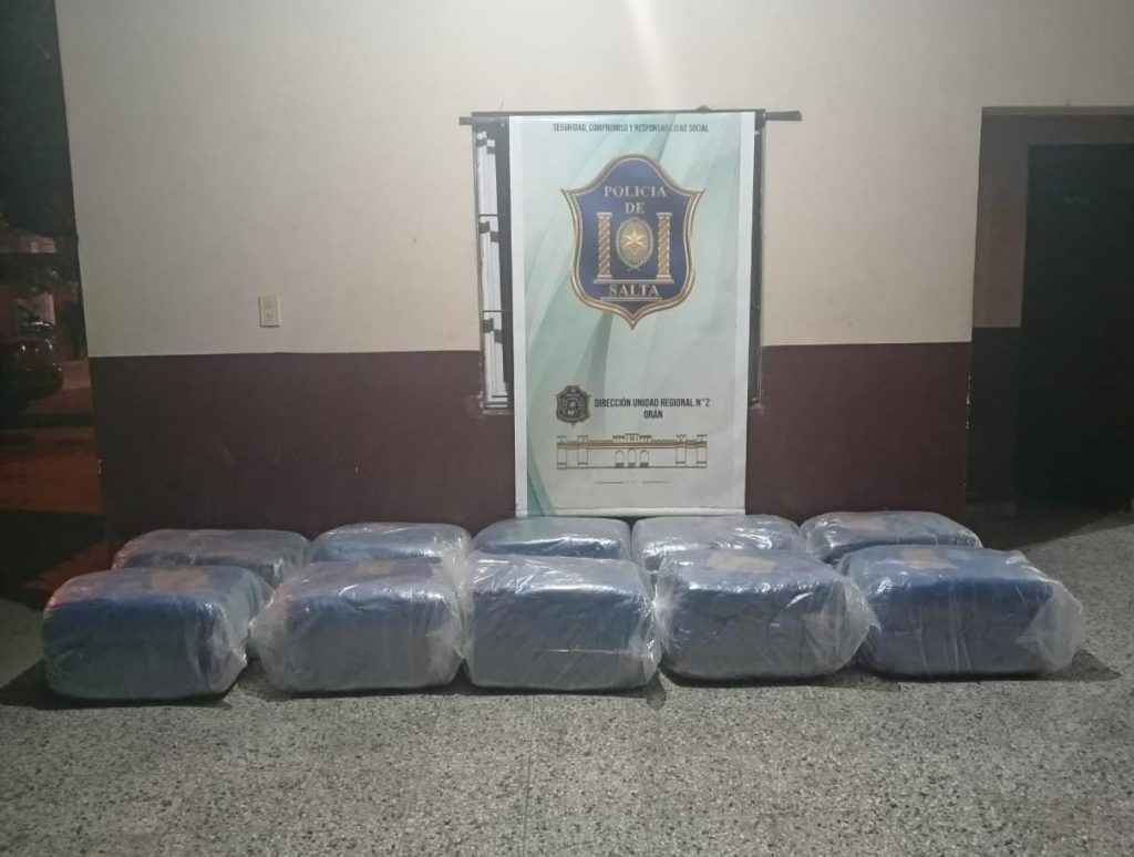 Secuestraron más de 250 kilos de hoja de coca en Hipólito Yrigoyen