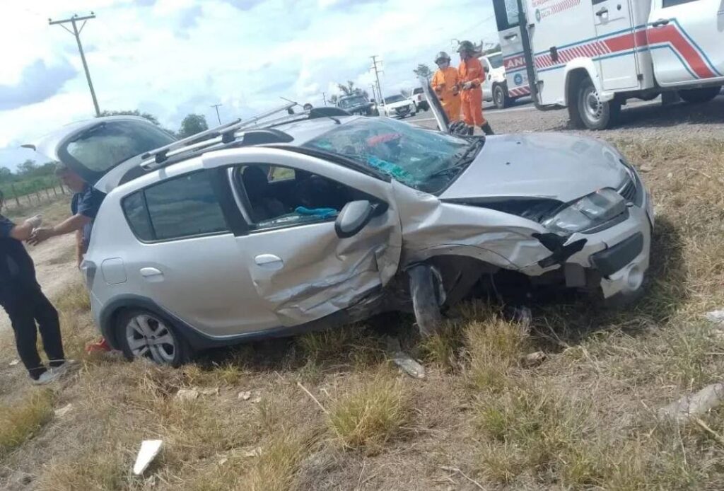 Violento choque frente al Parque Industrial de General Güemes