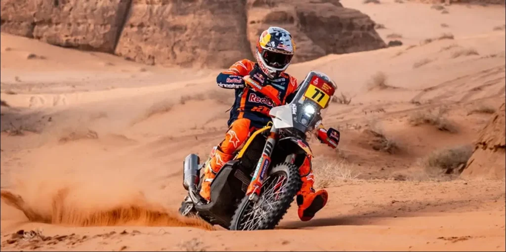Dakar 2026: Luciano Benavides recuperó el liderazgo en motos y quedó a segundos del título