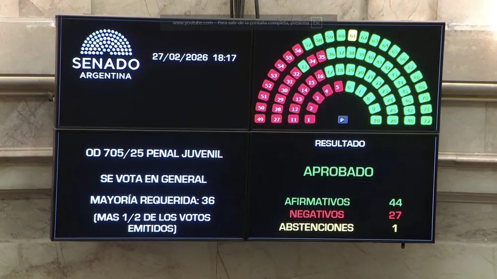Reforma penal: el Senado aprobó la baja de la edad de imputabilidad de 16 a 14 años