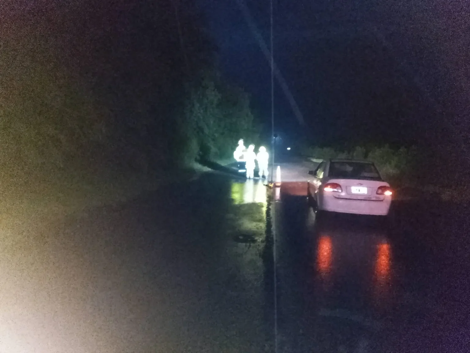 Corte en la Ruta Nacional 16 por desborde del arroyo Las Tipas en la zona de El Bordo