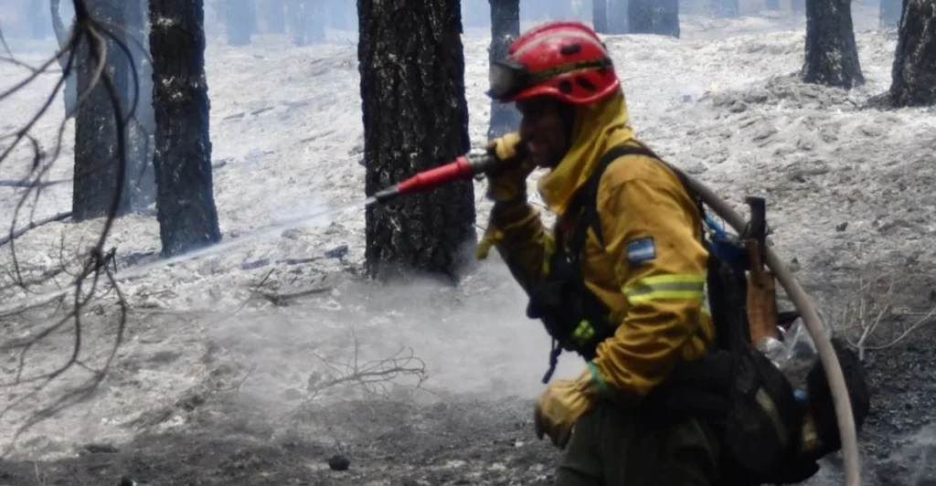 Contuvieron los incendios en Chubut gracias al ingreso de un frente frío