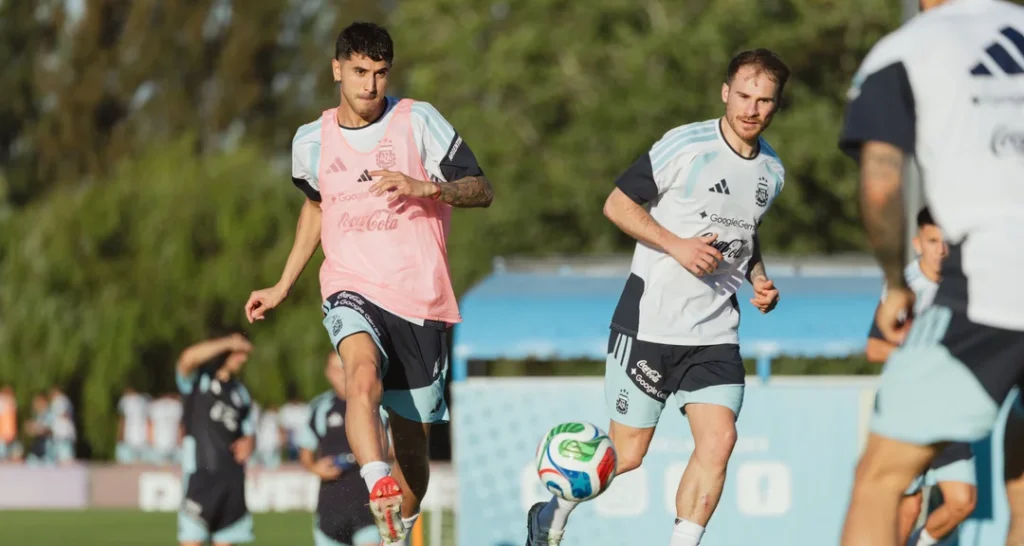 La Selección argentina tuvo su primer entrenamiento previo a la doble fecha de amistosos