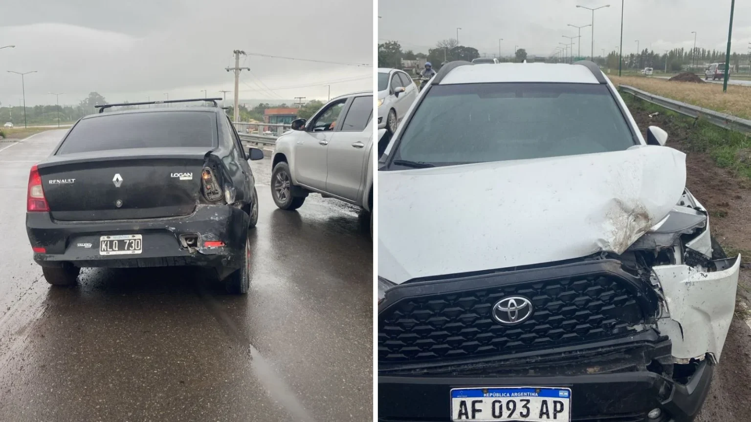 En menos de una hora, hubo cuatro choques en la Circunvalación Oeste