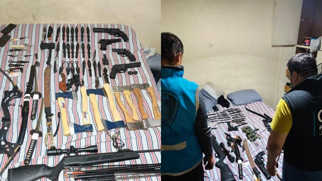 Amenazó de muerte a su hermano y al sobrino de 9 años y le secuestraron un arsenal de armas
