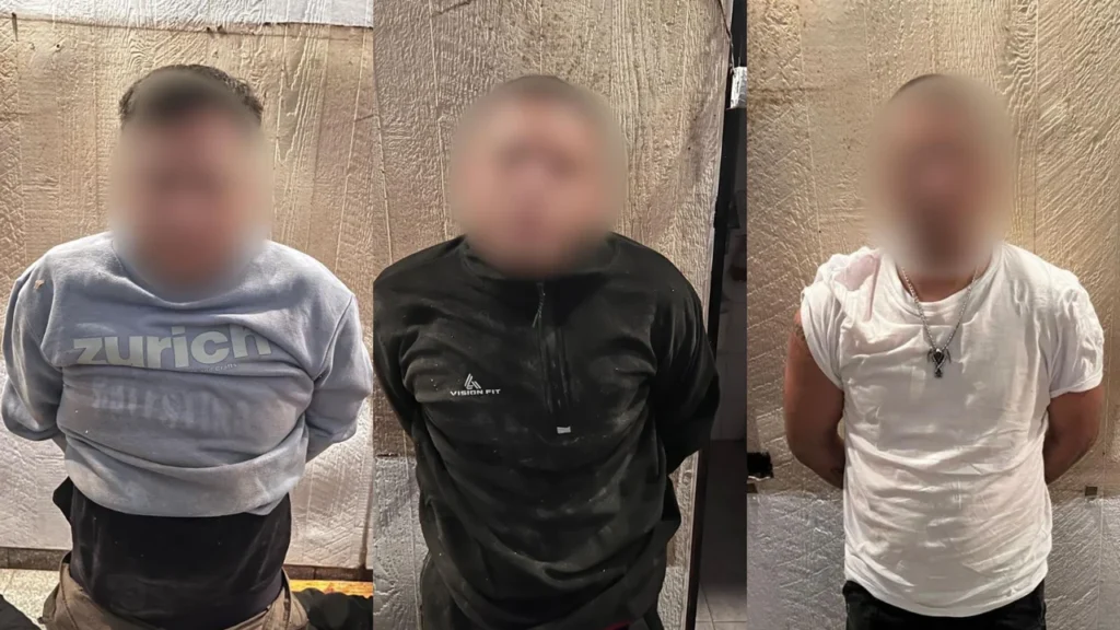 Tres boqueteros fueron detenidos cuando ingresaban a una lotería tras abrir un hueco en una pared
