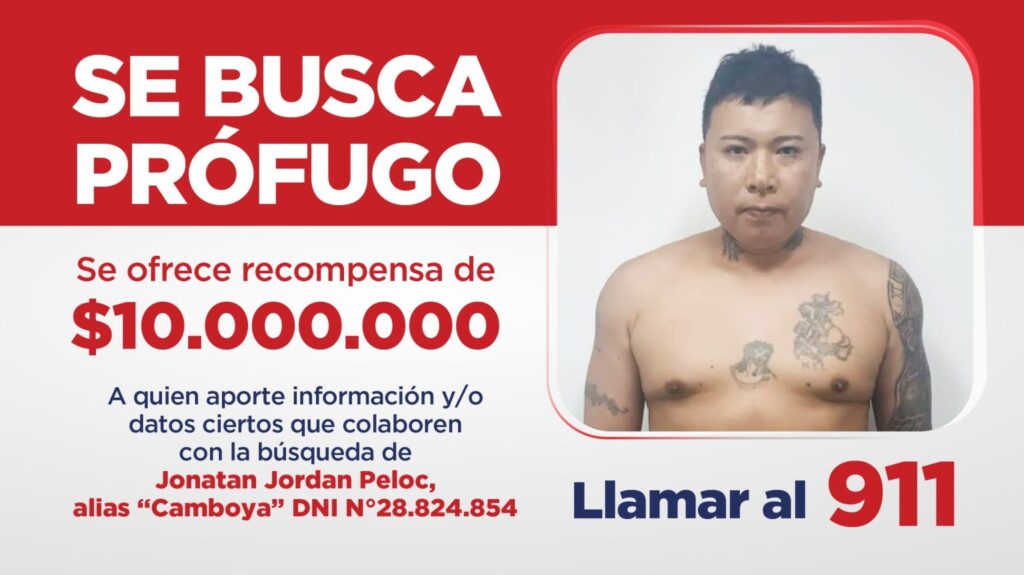 Ofrecen recompensa de $10 millones por datos ciertos de Jonatan Jordan Peloc, alias “Camboya”