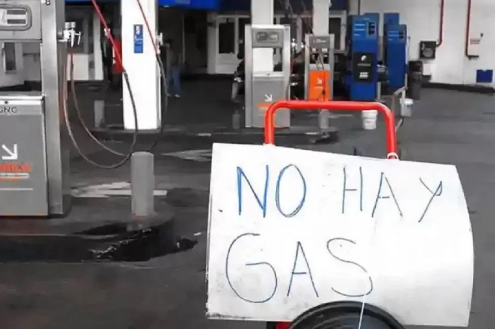 Cortan el suministro de gas a estaciones de servicio e industrias