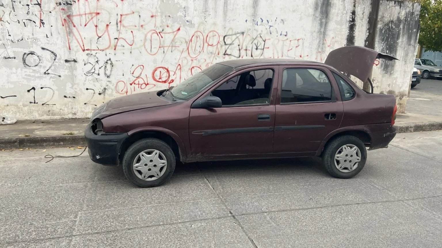 Robaron un auto, lo desmantelaron y lo abandonaron tras chocar