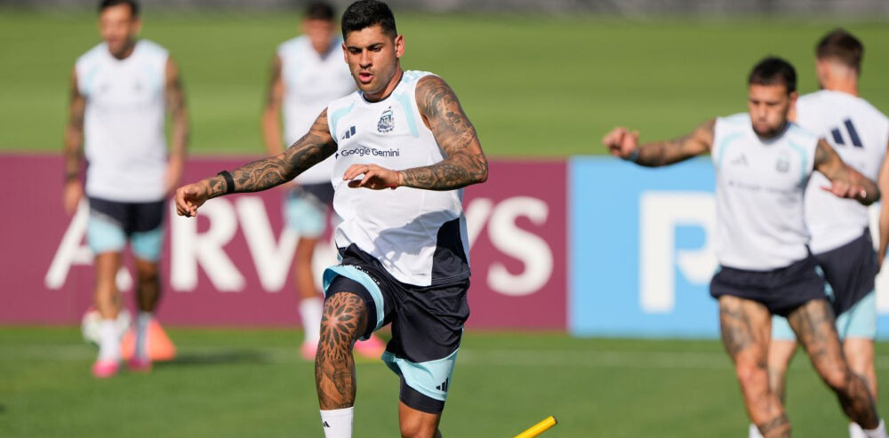 Buenas noticias para Scaloni: el “Cuti» Romero se entrenó a la par del grupo