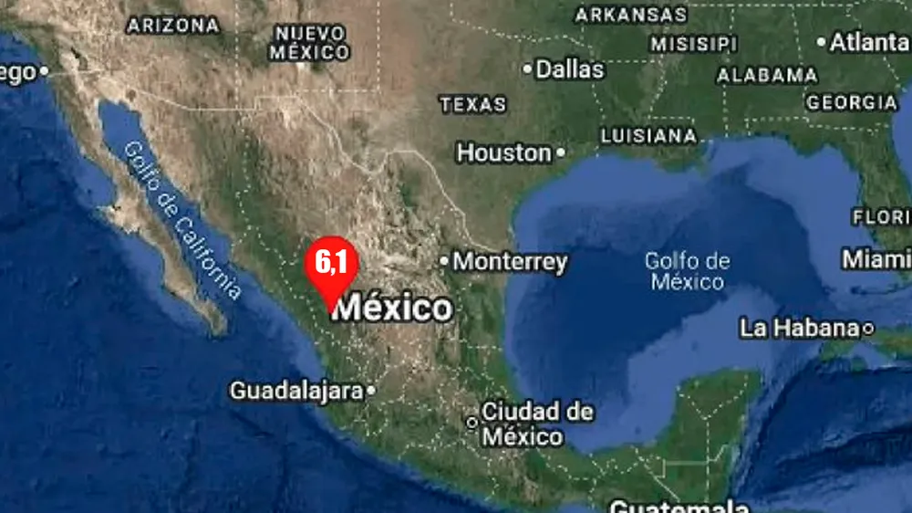 Un sismo de magnitud 6,1 sacudió el noroeste de México