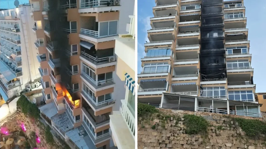 Tragedia en Mallorca: un argentino murió intoxicado en el incendio de un edificio
