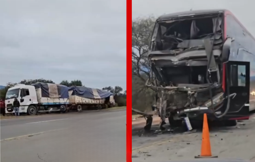 Violento choque entre un camión y un colectivo en General Güemes: un muerto y varios heridos