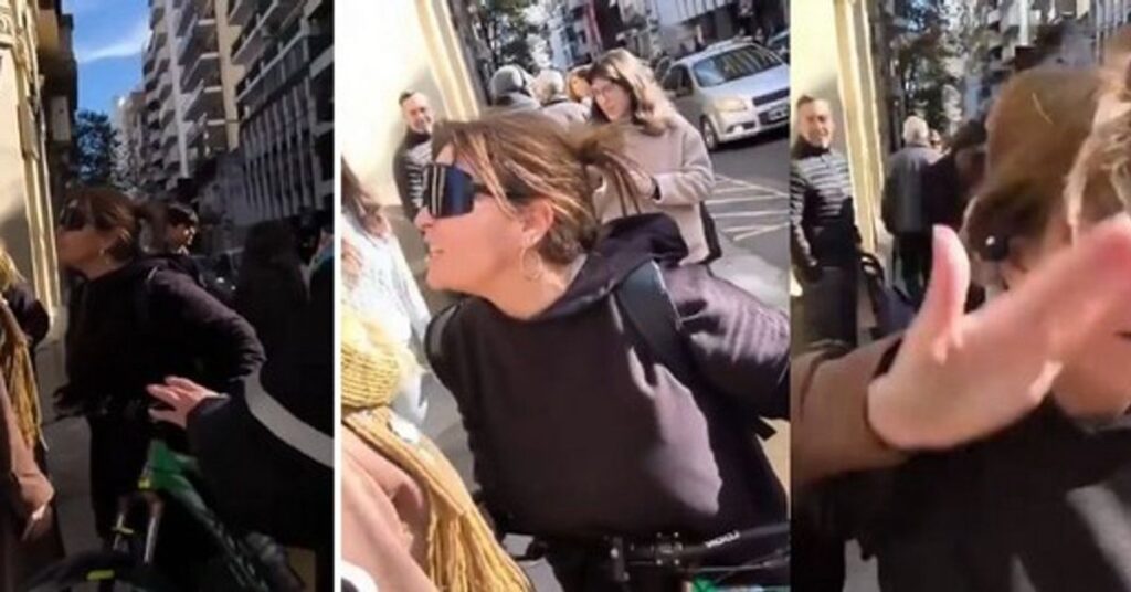 Lilia Lemoine le dio un cachetazo a una mujer que la insultó y escupió en la cara