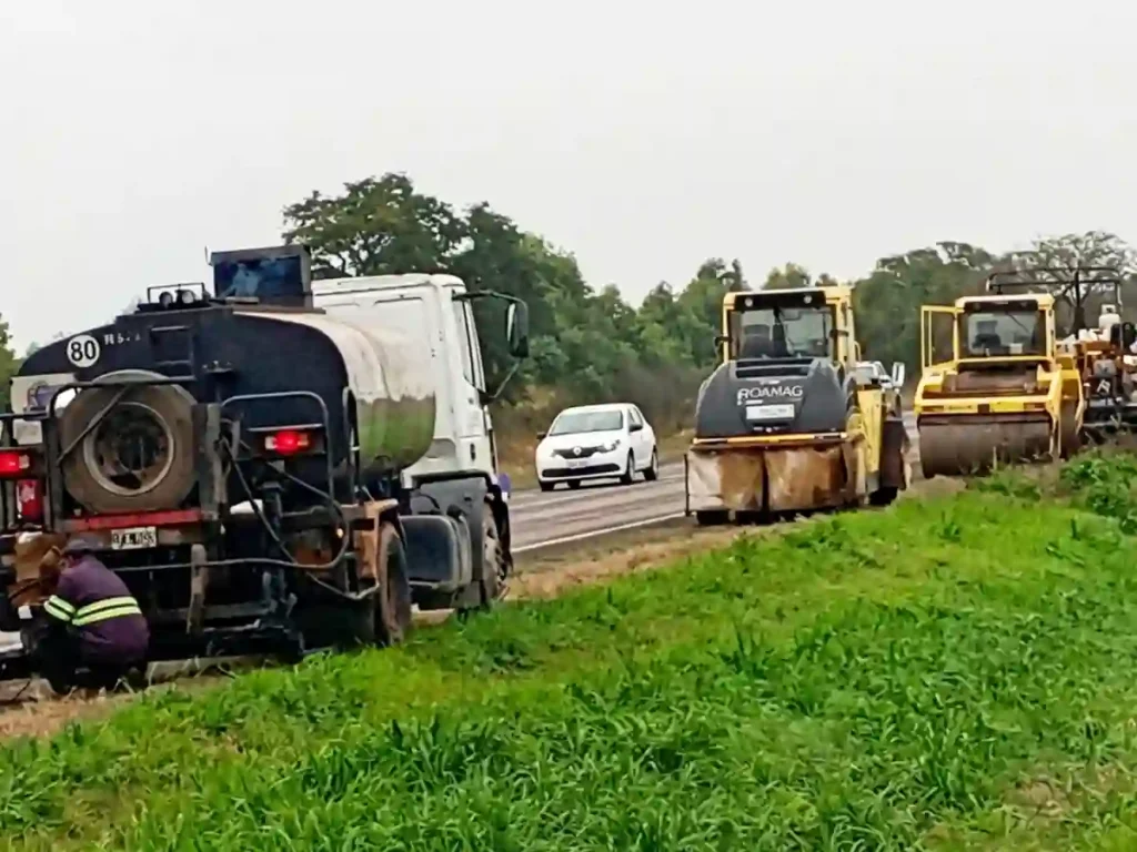 Con fondos propios, la Provincia repara la Ruta Nacional 9/34 entre Rosario de la Frontera y Metán