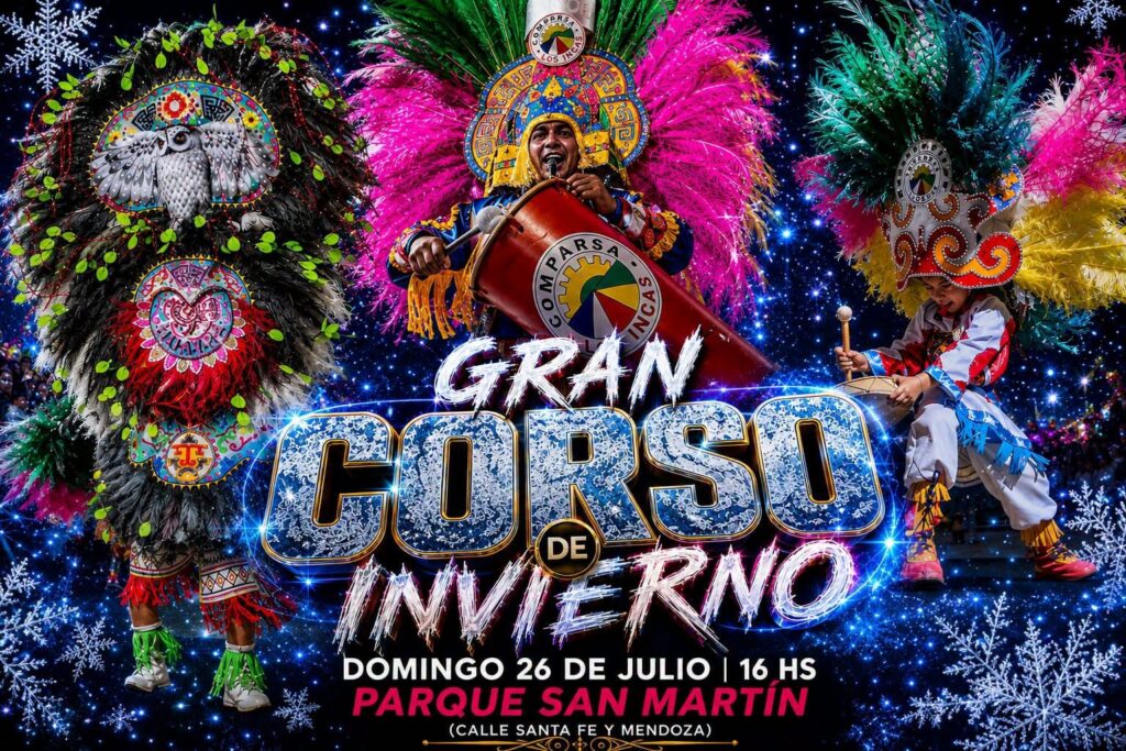 El Parque San Martín será el escenario de los tradicionales corsos de invierno gratuitos
