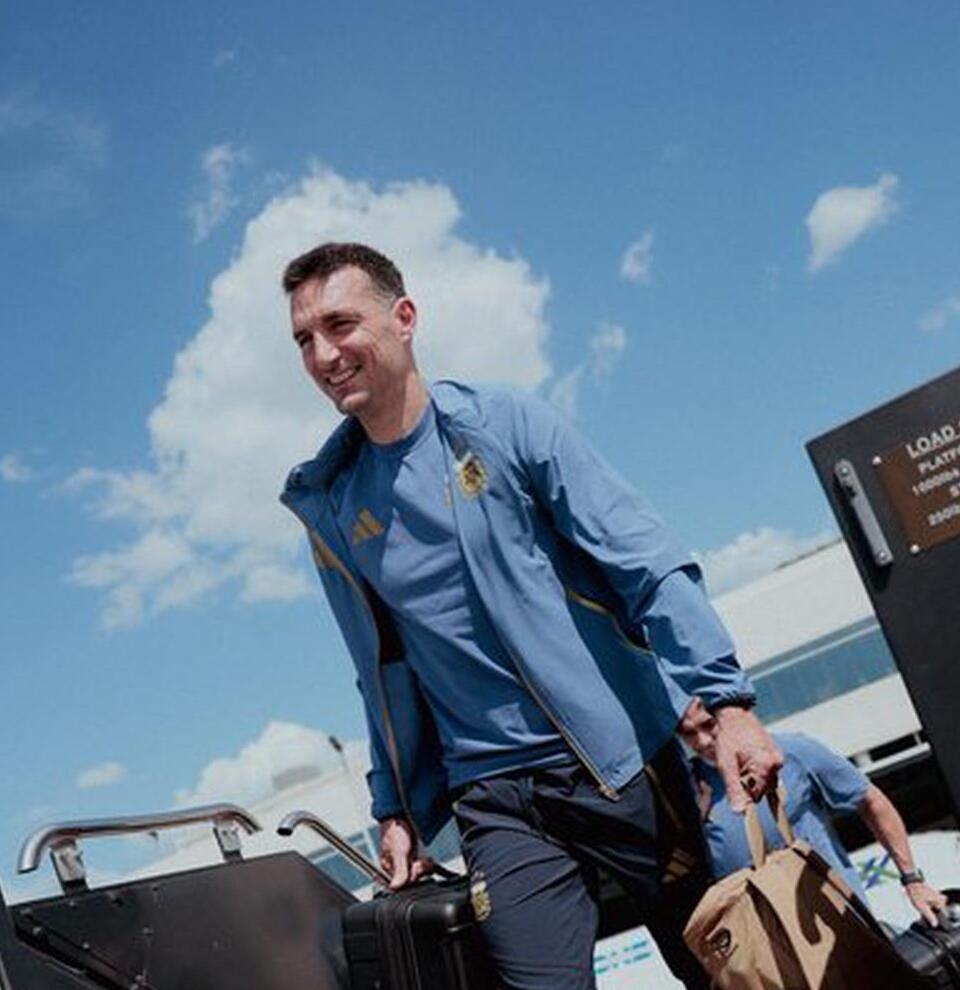 La Selección argentina llegó a Miami para el duelo ante Cabo Verde