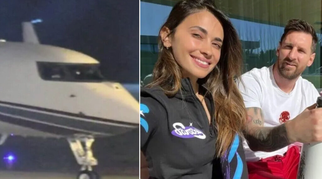 Lionel Messi llegó a Rosario para pasar unos días con su familia