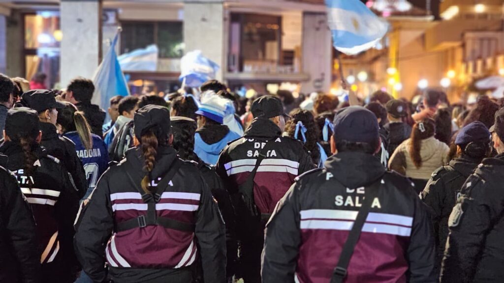 Argentina semifinalista: 10 mil personas festejaron en Salta bajo un amplio operativo policial
