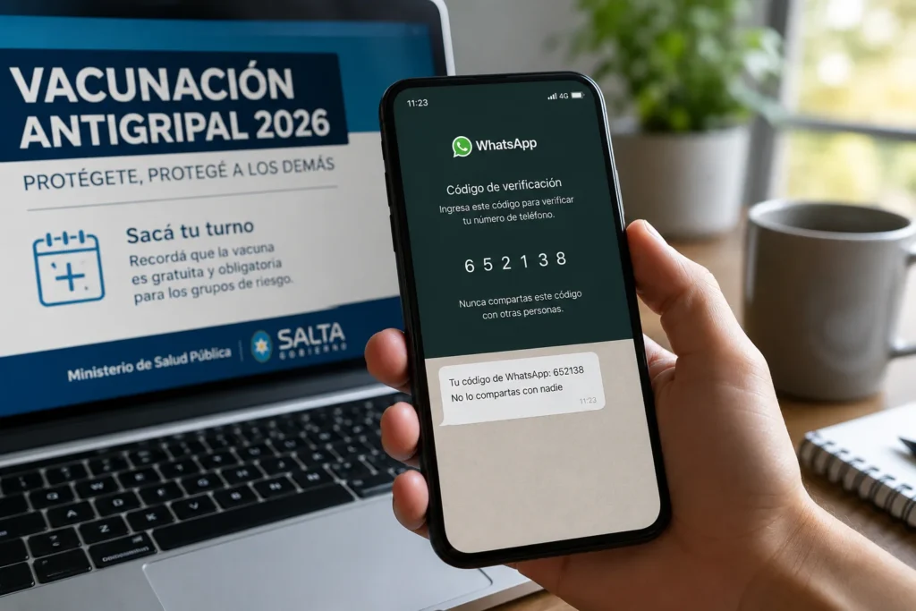 Alerta en Salta por estafas con falsos turnos para la vacuna antigripal
