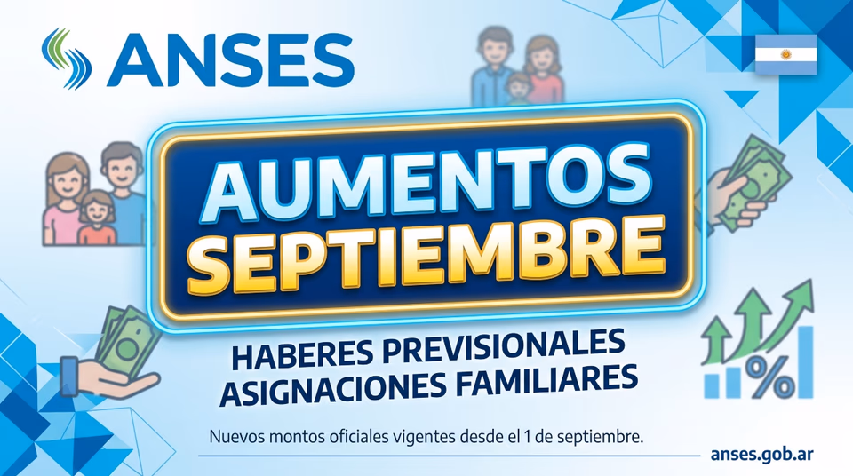 Jubilaciones, AUH y prestaciones de ANSES: cuánto aumentan en septiembre de 2026