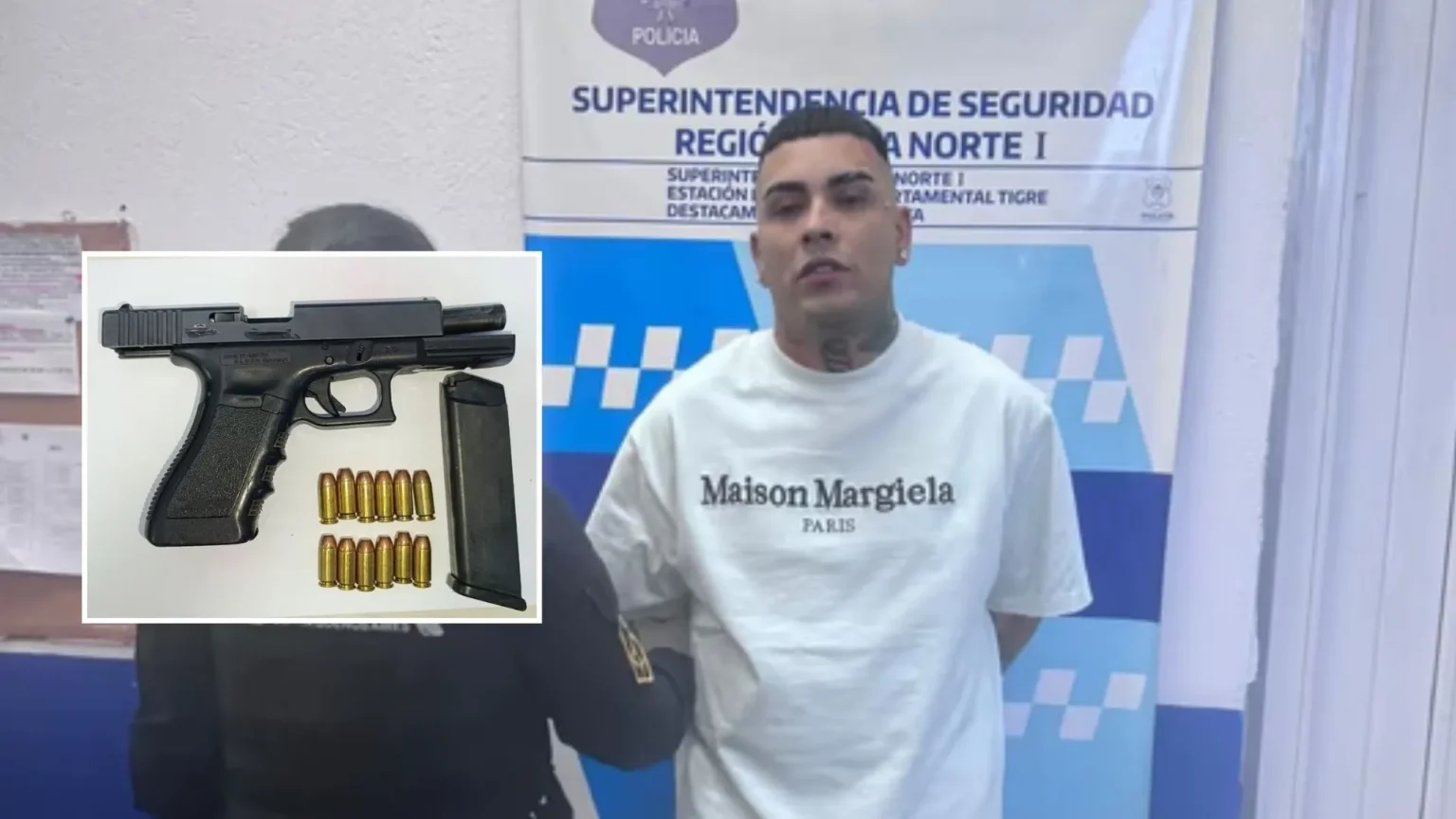 Callejero Fino fue detenido: viajaba en una camioneta sin patente y encontraron un arma