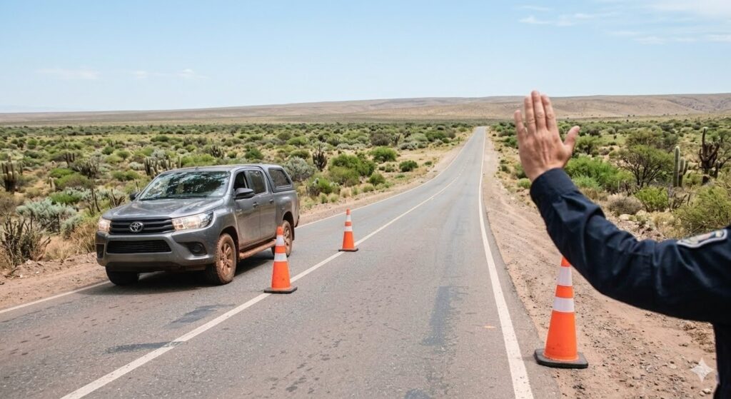 Investigan a tres policías por exigir dinero a conductores en un control vehicular en Las Lajitas
