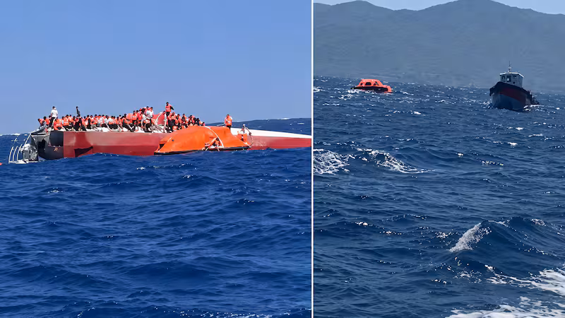 Video: Se hundió un barco con 270 personas a bordo frente a las costas de Chipre