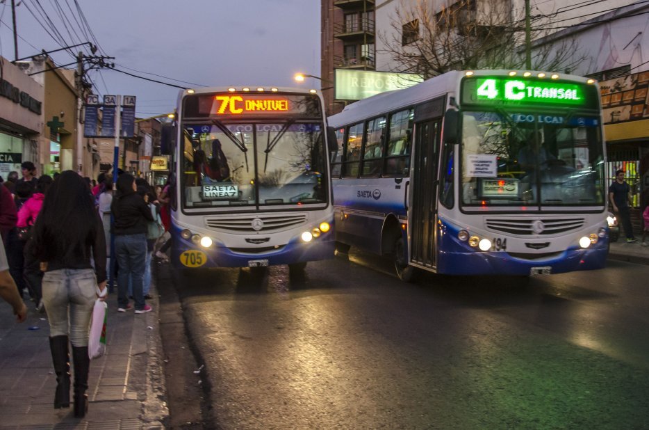 Ubicación de las paradas de colectivos durante la Procesión del Milagro