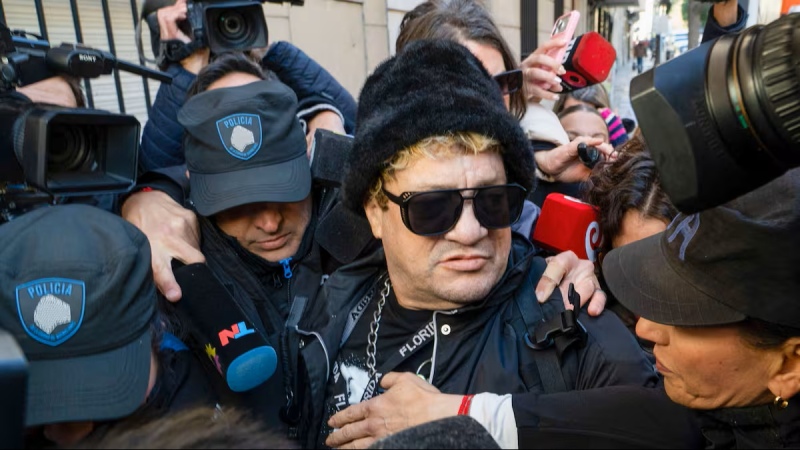 Después del choque, internaron al Pity Álvarez y hay hermetismo por el juicio