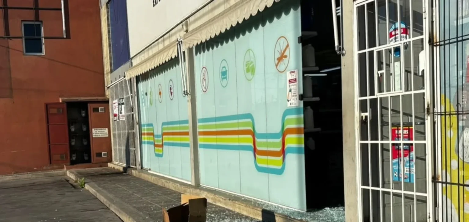 Rompieron una vidriera con una piedra y robaron un local de Jujuy al 100
