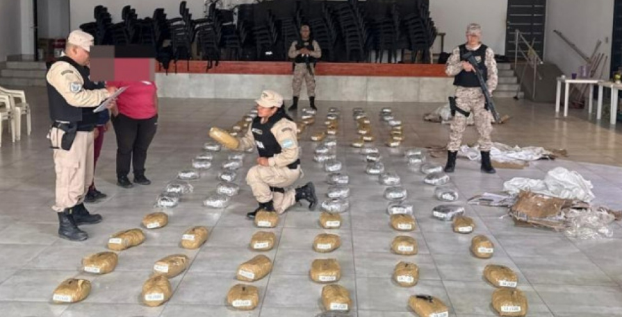 Prefectura secuestró más de 122 kilos de marihuana en Aguas Blancas