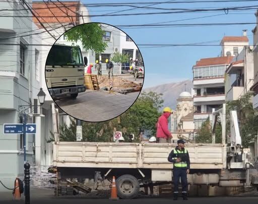 Precaución en España y Juramento: cortan el tránsito por obras